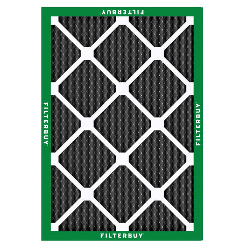 MERV 10 Odor Busting and Allergy Defense Air Filter with Activated Carbon Electrostatic Pleated Replacement HVAC Systems 20x25x1