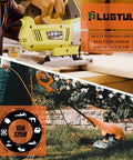 Person using 100 Ft 12/3 Outdoor Extension Cord Waterproof Heavy Duty 12 Gauge SJTW 15A 1875W ETL Listed Orange