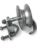 Rear Track Roller Guide Roller For Light Duty Chain Link Gates 1-5/8 Inch Pipe Track Rollers With Single Bearing And Heavy Bracket