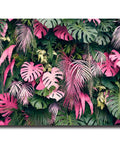 Epic Tropical Wall Mural For Bedroom And Living Room With 3D Monstera And Banana Palm Leaves Huge Green Plant Vibe 7 Panels