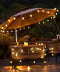50 Ft LED Outdoor String Lights G40 Globe Dimmable Patio Lights Waterproof With 27 Warm White Shatterproof Bulbs illuminating patio