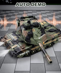 2.4GHz RC Tank With 360 Degree Turret BB Firing Auto Demo Sound Lights Smoke All Terrain Climbing Military Vehicle Toy