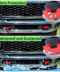 Ford Super Duty Red Tow Hook Covers for F250 F350 F450 2017 Through 2026 Easy Install