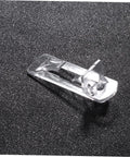 Beefy Plastic Locking Shelf Support Peg for Cabinets, clear plastic material, suitable for cupboards and medicine cabinets.