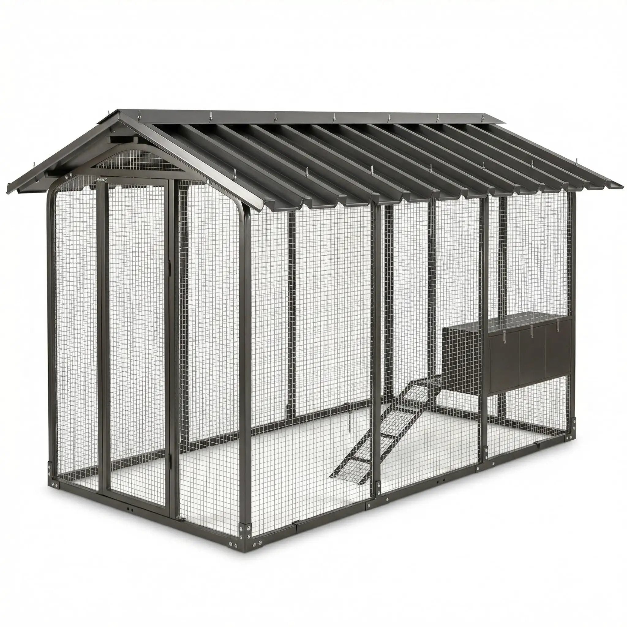 Walk-In Chicken Coop For Backyards Big Rugged 9x6x6¾