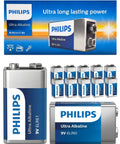 9V Battery For Smoke Alarms And CO Detectors Durable 9 Volt Power For Office Equipment Wireless Mics And More Child Safe Leak Proof Design 10 Year Shelf Life package with Philips branding