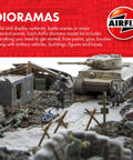 Old-School Bristol Bloodhound 1 to 76 Scale Plastic Model Diorama Kit showcasing a military scene with a tank and soldiers.