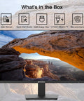 24 Inch Full HD 100Hz Monitor With HDMI And VGA Ports HDR10 FreeSync Low Blue Light Anti Glare Eye Care Ultra Slim VESA Mount