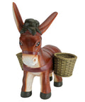 Pancho The Burro Planter Sculpture For Home And Garden Decor Hand Painted Donkey Planter Art In Crushed Stone Resin Durable Hand Cast