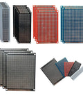 38 Pcs Double Sided PCB Prototyping Kit With Five Sizes And Pre Tin Plated Holes, assorted colors and sizes displayed