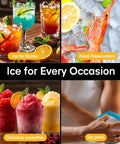 Countertop Nugget Ice Maker Portable Auto Clean With Basket And Scoop Ready In 6 Minutes Delivers Up To 24 Lbs Of Nugget Ice Per Day