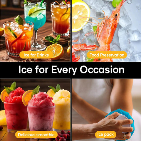Countertop Nugget Ice Maker Portable Auto Clean With Basket And Scoop Ready In 6 Minutes Delivers Up To 24 Lbs Of Nugget Ice Per Day