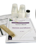 Osmosis and Diffusion Lab Kit for Science Class With Materials for Fifteen Groups, Teacher Manual, Student Study Guide, and Copy Masters for Hands On Passive Transport Experiments in the Classroom; cups, membrane, guides
