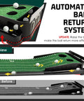 9ft Portable Golf Putting Green Mat With Auto Ball Return showing updated automatic ball return system with raised body