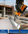 3 Inch Sheet Metal Hand Seamer with TPR Handle used in construction site for bending and seaming in HVAC projects