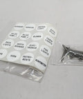 40 preprinted labels and screws for 8 Gang White Boat Switch Panel With Blue LED Indicator Rocker Circuit Breaker Splashproof Marine Panel