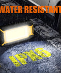Two Pack Rechargeable LED Work Light With Magnetic COB Portable 40W 1500 Lumens in rain with IPX6 rating