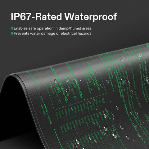 Seedling Heat Mat With Digital Thermostat For Germination And Indoor Gardening 20 By 20.75 Inch Rock Solid Warm Propagation Pad For Hydroponics Greenhouse And Seed Start UL And MET Certified