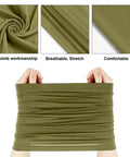 6 Pack Summer UV Protection Cooling Neck Gaiter Scarf Face Cover Bandana Moisture Wicking Polyester Neckwear detail