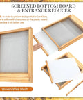 Five Piece Beehive Parts Kit For Beekeeping Gear 10 Frame Hive With Telescoping Top Cover Metal Queen Excluder Inner Cover