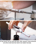 Adjustable Tap Wrench Handle For 1/2 To 1-5/16 Inch Taps UNC UNF And Metric M13 M33 used in metalworking operation