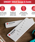 Stitch Gauge And Guide For Sewing Enthusiasts, Seam Measuring Tool For Machine Sewing, Pre Drilled Holes For One Eighth To One Inch Seam Allowances, Reusable Adhesive Guide For Precise Hems And Seams