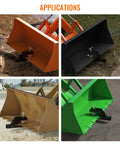 Various tractors using Beefy Upgraded Tractor Bucket Hitch Receiver With Non Slip Pad Clamp On 2 Inch Ball Mount Trailer Hitch Adapter Black