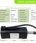 24V DC Brushless Spindle Motor 10800 RPM 104W Air Cooled ER8 Spindle with motor parameters