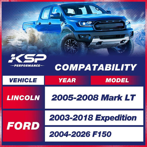 Beefed Up 2 Inch Lift Kit For F150 2004 2026 4WD 2WD Front Lift Spacers compatibility chart Ford Lincoln models