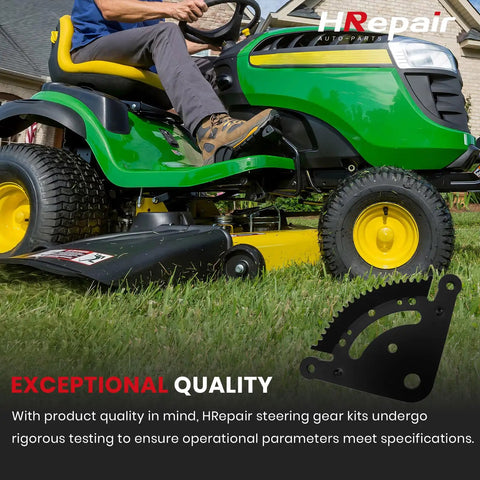 Badass Steering Sector Pinion Gear Rebuild Kit Crushes Worn Mower Teeth And Gets Your Lawn Tractor Rolling Smooth Again For Quick Saturday Yard Work Projects Without Stress on a lawn tractor in action.