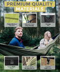 Camping Hammock With Mosquito Net Tent Like Portable Outdoor Hammock For One To Two People in forest with premium materials
