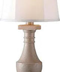 Coquina Finish Patio Outdoor Table Lamp With Rustic Style, Cream Tapered Drum Shade, weather-resistant, perfect for outdoor decor.