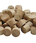 Three Eighths Inch Flat Head Wood Plugs In FSC Ethically Sourced Oak Pack Of Fifty For Filling Screw Holes With Flush Finish
