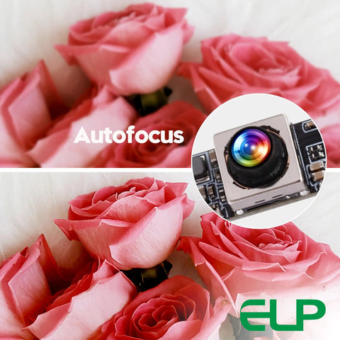 Ultra HD 16MP Autofocus USB Cam With Built In Mic For PC And Laser Engraver, close-up on autofocus feature, surrounded by roses.