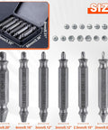 Get The Ultimate Titanium Screw Extractor Kit With Six Pieces For Easy Removal Of Stripped Rusty Bolts And Damaged Screws Made From HSS 4341 Steel For Heavy Duty Home Repairs That Just Work Like Magic On All Your Broken Hardware Projects. six-piece HSS 4341 screw extractor kit, 2mm to 5mm sizes, in case