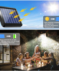 Outdoor Solar Motion Sensor Wall Lights With 56 LEDs, IP65 Waterproof Separable Solar Porch Light, 16.4 Foot Cord, patio installation
