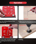 Adjustable Cabinet Hinge Jig For 35mm Drilling 45mm And 48mm Concealed Hinges Drill Guide Tool in use on wood.