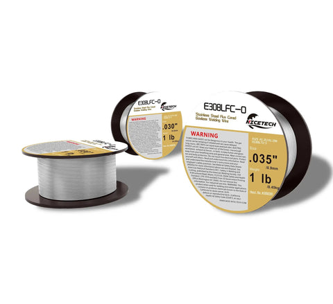 Stainless Steel Gasless Flux Cored Welding Wire E308LFC-O 0.035 Inch Diameter, 1 Pound Spool, No Shielding Gas Required
