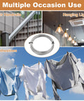 Stainless Steel Cable Wire Rope Kit 50ft Long 1/64 Inch Dia 7x7 Core With 20 Loop Sleeves in diverse home uses