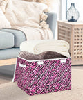 Top Drawer Foldable Storage Bin With Flip Top Lid And Comfort Grip Handles For Bedroom Home Organization, holds blankets.