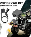 Ignition CDI Box Kit With Spark Plug Starter Solenoid Relay Plug And Play For Arctic Cat Quad 300 2X4 4X4 1998 To 2005 And Arctic Cat 250 1999 To 2005 Replacement OEM Numbers 3530024 3530025 3530011 3530012 with components