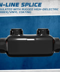 Insulated Inline Wire Connector Kit For One Zero To Fourteen AWG Splice With Three Sixteenths Hex Screw Black Heavy Duty