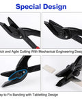 12 Inch Heavy Duty Strapping Cutter For Steel Pet Pp Bands With Chrome Vanadium Blade cuts through thick tape with a bionic beak design.