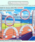 DIY Racing Drone Obstacle Kit For Indoor Outdoor Flying Practice Build Your Own UAV Course with arches and rings setup
