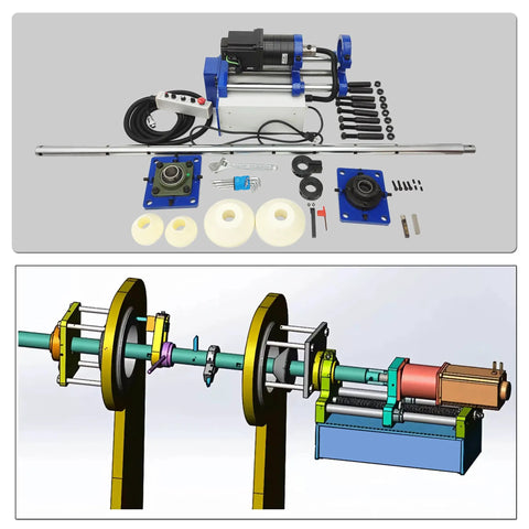 Heavy Hitter Portable Line Boring Machine For Diesel Engine Machining 110V Hole Drilling workhorse components and assembly illustration.