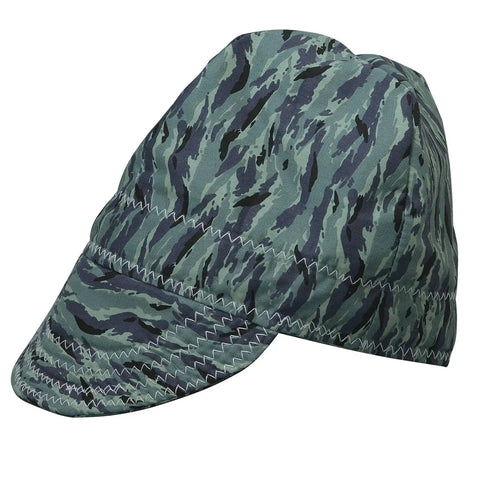 Shop Ready Hella Comfortable Pure Cotton Welding Cap With Breathable Mesh Sweatband Grey One Size Fits Most side view