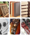 Top Shelf Ni Plated Chicago Screws And Heavy Duty Leather Rivets, Slick Bind Hardware Kits Built Tough For Custom Belts Bags Jackets, Durable Steel Fasteners That Gonna Keep Your Creations Solid display on various leather and crafted items.