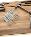 Rock Solid Wall Mount Gate Hinges 4 Pack Heavy Duty Galvanized Steel Fence Door Hardware Included for installation with screws