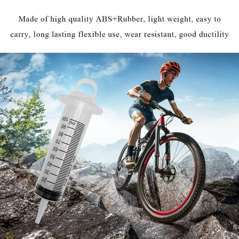 Hydraulic Disc Brake Bleeding Tool 100ml Syringe Kit for Motorcycles and Scooters Universal Clutch and Brake Bleeding Kit Oil Fluid Extractor Easy to Use Maintenance Tool for Repairs