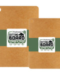 Set Of 2 Heavy Duty Wood Fiber Cutting Boards Kitchen Workhorse Built Like A Tank Heavy Duty Prep Surface displaying labels.